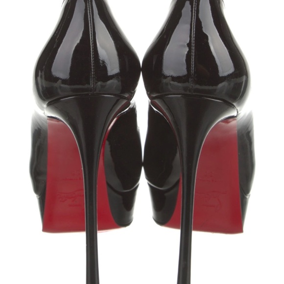 Pristine Paten Leather Christian Louboutin Platform 5 Inch Heels. - Picture 4 of 8